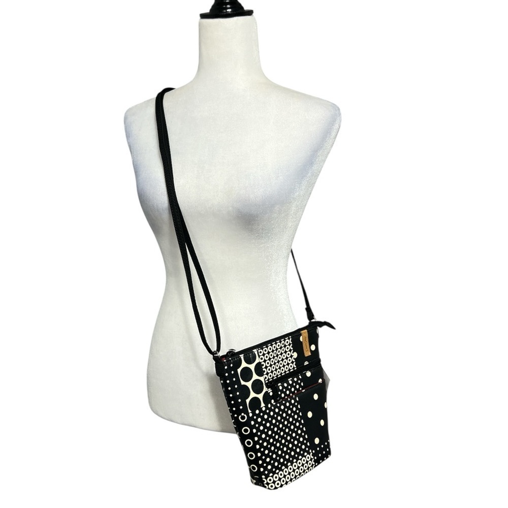 🆕 DONNA SHARP Stafford Penny Polka Dot Crossbody Bag